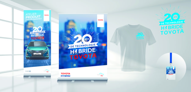 Identité Graphique 20 ans de technologie hybride - Toyota France