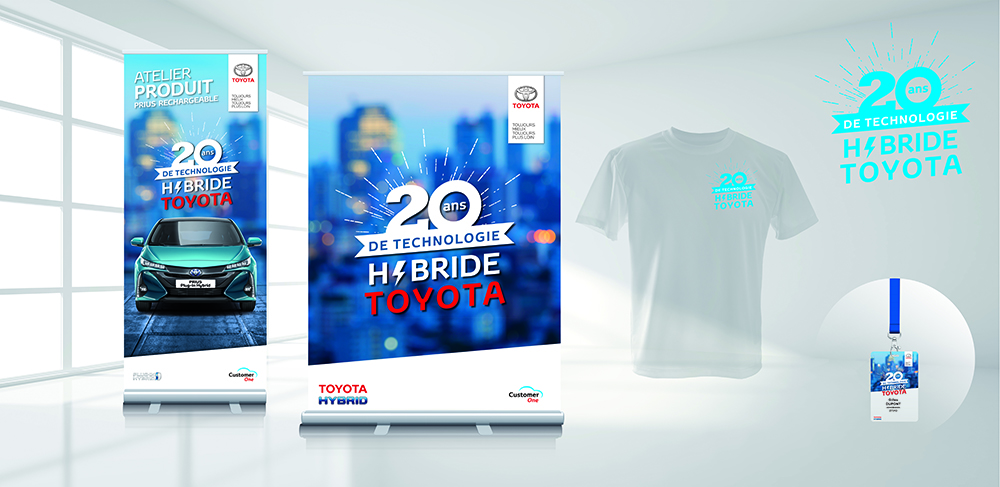 Identité Graphique 20 ans de technologie hybride - Toyota France