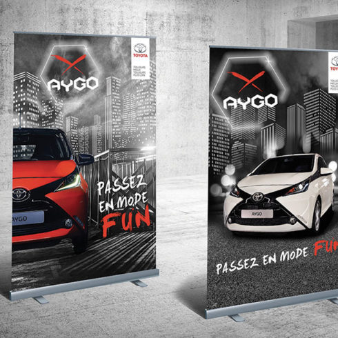 Roll'up lancement Aygo - Toyota France