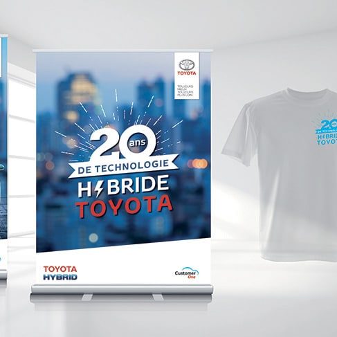 Identité Graphique 20 ans de technologie hybride - Toyota France
